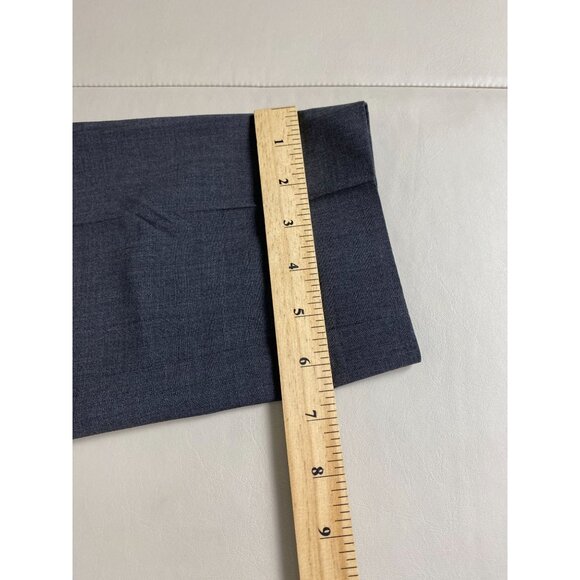 Theory Women Gray Wool Dress Pants Size 8 Trouser Career Formal Capsule Straight - Picture 8 of 16